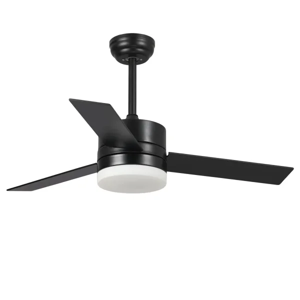 VENTILADOR DE TECHO LED LORENZO 18W NEGRO