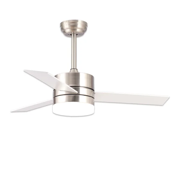 VENTILADOR DE TECHO LED LORENZO 18W NÍQUEL
