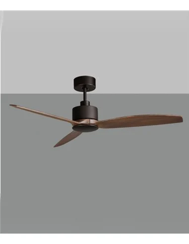 Ventilador de techo sin luz Garbin - ACB - Palas nogal, motor DC
