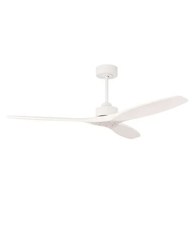 Ventilador de techo sin luz Stem Evo - FORLIGHT - Ventilador DC de madera blanca