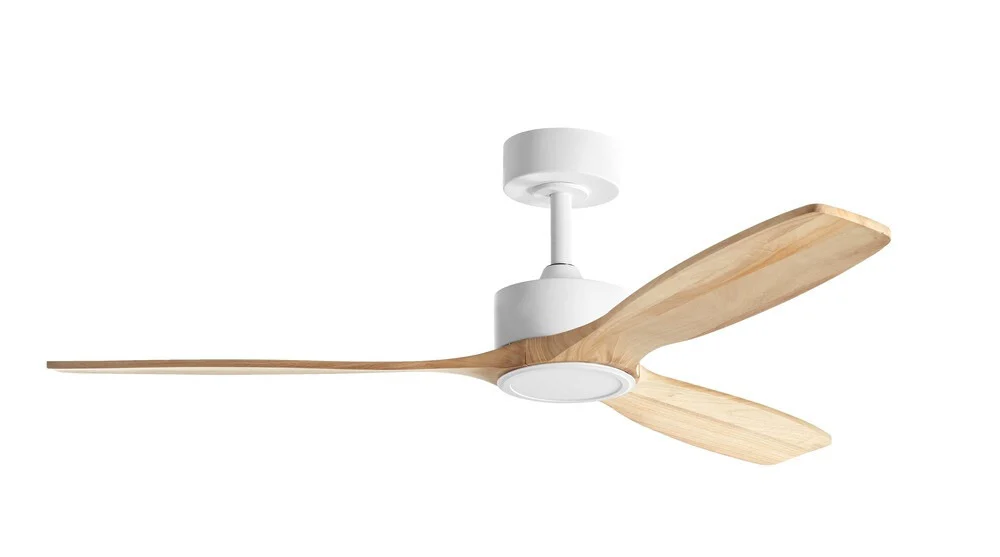Ventilador de Techo Santorini XL Blanco Natural con Luz LED y Mando a Distancia | Mdc