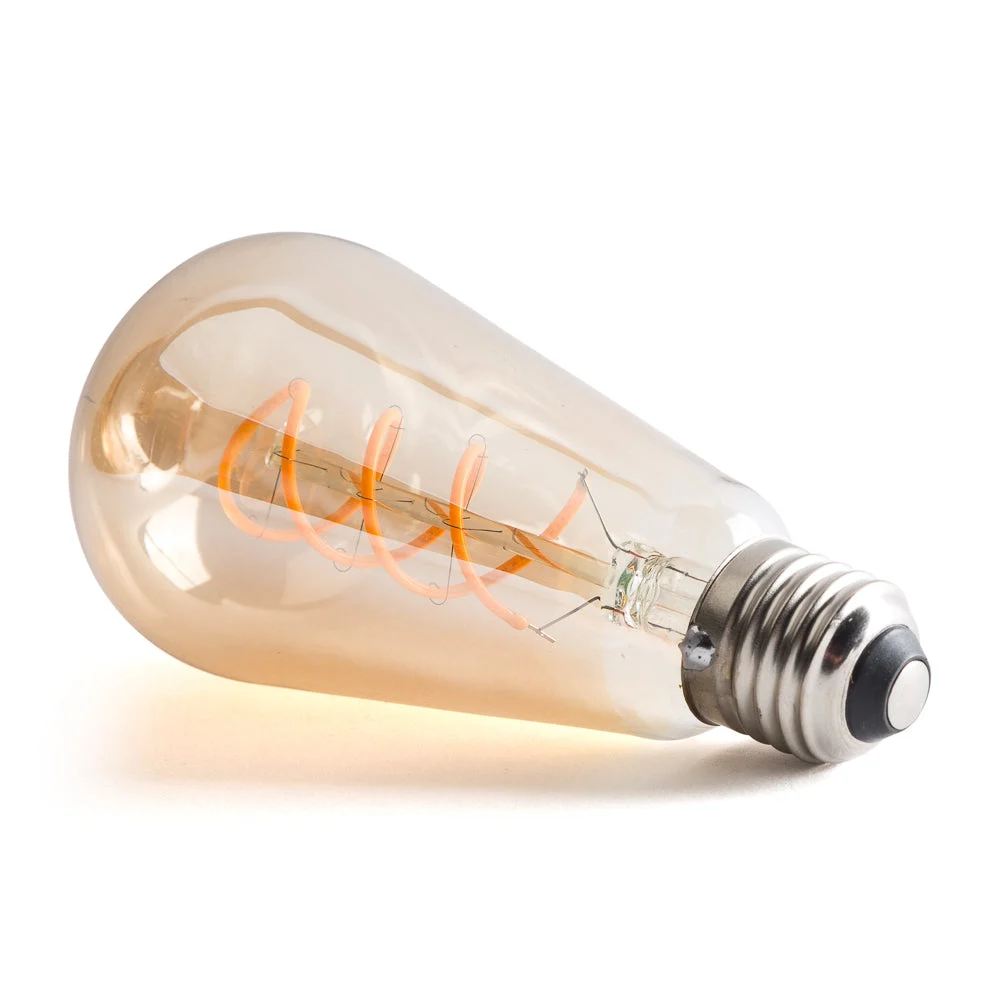 Bombilla LED E27 4W 380Lm 2000ºK Filamento 40.000H  [WR-ST64-4W-R]